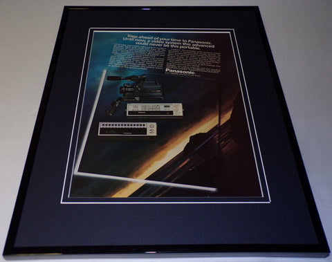 1983 Panasonic Video Systems Framed 11x14 ORIGINAL Advertisement