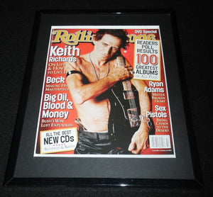 Keith Richards Framed October 17 2002 Rolling Stone Cover Display Stones