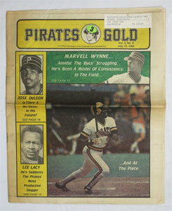  VINTAGE July 12 1984 Pittsburgh Pirates Gold Magazine Marvell Wynne