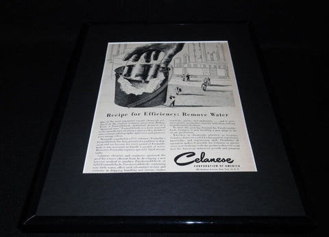 1951 Celanese Corporation 11x14 Framed ORIGINAL Vintage Advertisement