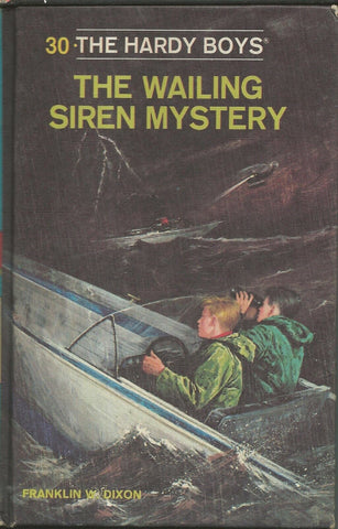 ORIGINAL Vintage 1985 Hardy Boys Hardcover Book Wailing Siren Mystery #30