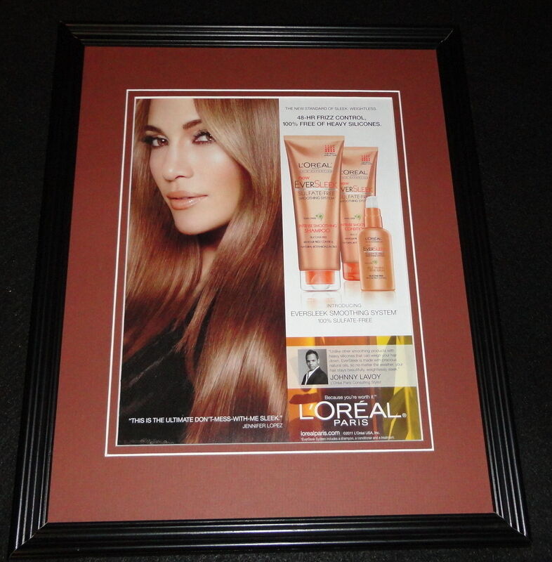 Jennifer Lopez 2011 L'Oreal Paris 11x14 Framed ORIGINAL Advertisement