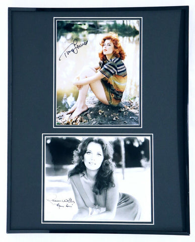 Gilligan's Island Ginger & Mary Ann Dual Signed Framed 16x20 Photo Set JSA