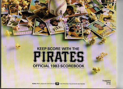 VINTAGE 1983 Pittsburgh Pirates Scorebook