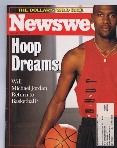 ORIGINAL Vintage March 20 1995 Newsweek Magazine Michael Jordan Return?