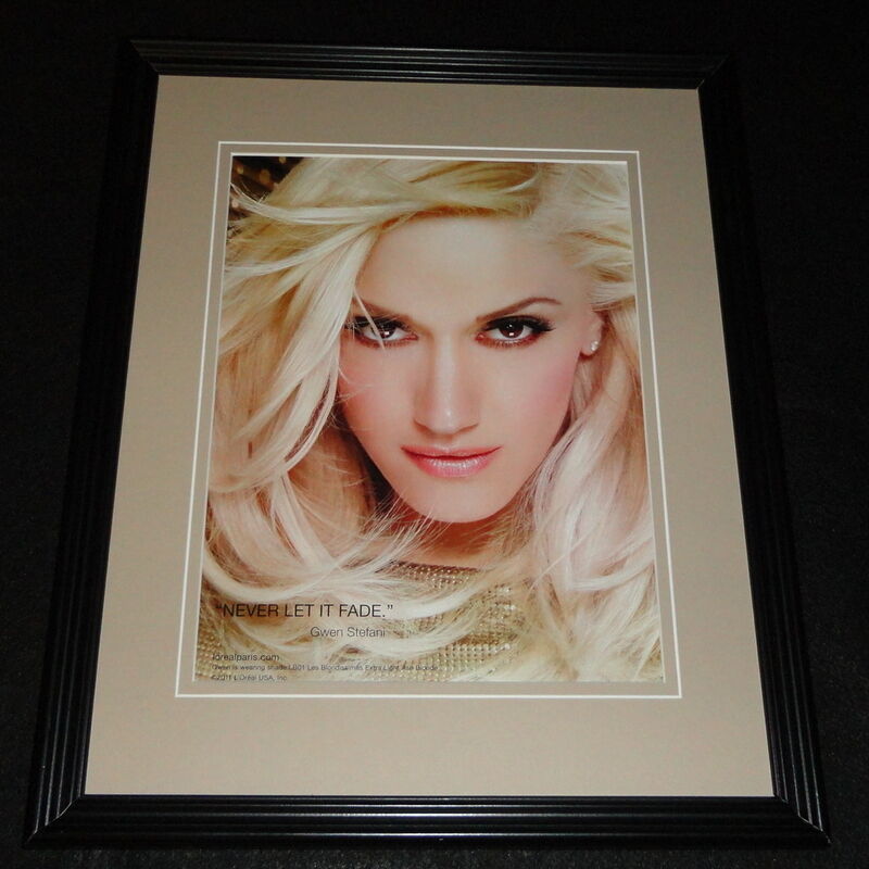 Gwen Stefani 2011 L'Oreal 11x14 Framed ORIGINAL Advertisement No Doubt B