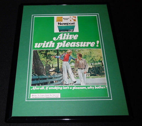 1973 Newport Kings Cigarettes Framed 11x14 ORIGINAL Vintage Advertisement