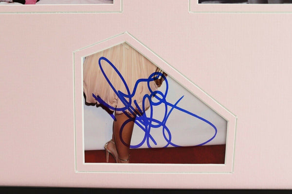 Minka Kelly Signed Framed 16x20 Stockings Lingerie Photo Set Friday Night Lights