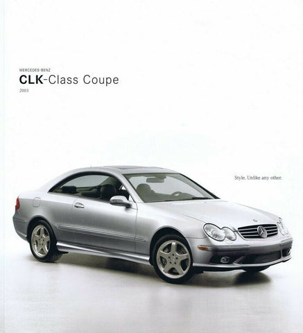 ORIGINAL Vintage 2003 Mercedes-Benz CLK Class CLK 320 340 Sales Brochure Book