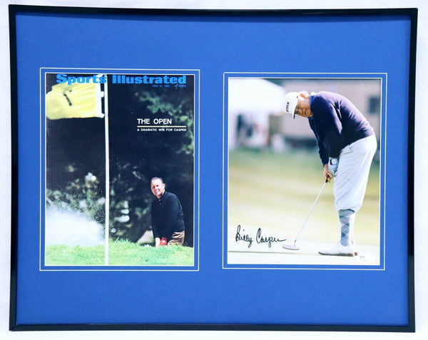 Billy Casper Signed Framed 16x20 Photo Set JSA US Open