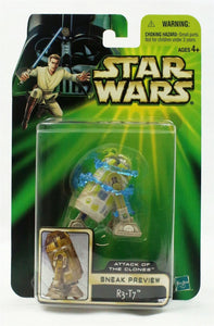 VINTAGE SEALED 2001 Star Wars Attack of Clones R3-T7 Preview Action Figure