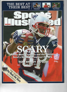 Sep 17 2007 Sports Illustrated Magazine Randy Moss Patriots