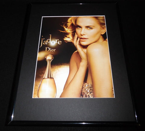 Charlize Theron 11x14 Framed 2015 J'Adore Dior ORIGINAL Advertisement D