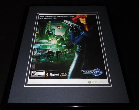 2006 Perfect Dark Zero Xbox 11x14 Framed ORIGINAL Vintage Advertisement