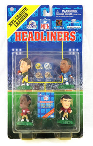 VINTAGE Headliners Brett Favre Barry Sanders Jerry Rice Young Action Figure Set