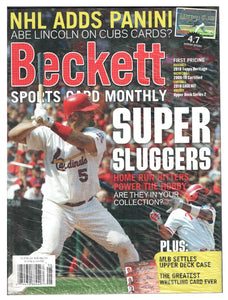 May 2010 Beckett Baseball Magazine Albert Pujols