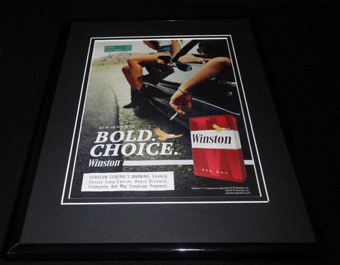 2016 Winston Cigarettes Framed 11x14 ORIGINAL Advertisement B