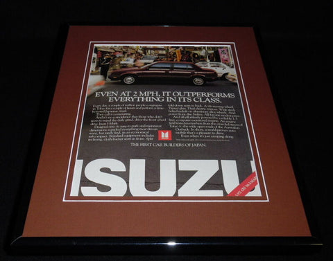 1986 Isuzu I-Mark Framed 11x14 ORIGINAL Advertisement