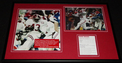 1992 Alabama vs Florida Football Framed 12x18 Photo Display