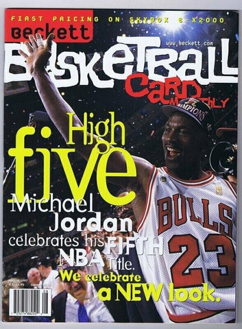 ORIGINAL Vintage August 1997 Beckett Basketball Card Magazine Michael Jordan  