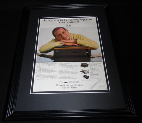 Jack Klugman 1983 Canon Copiers 11x14 Framed ORIGINAL Vintage Advertisement