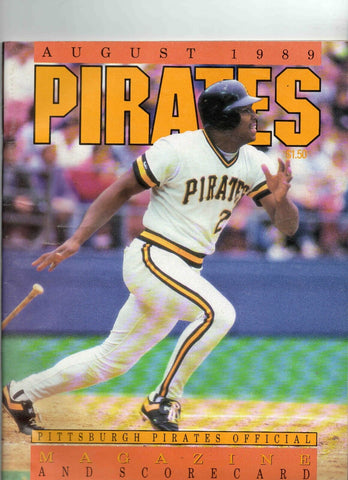 VINTAGE 1989 Pittsburgh Pirates St Louis Cardinals Program Scored