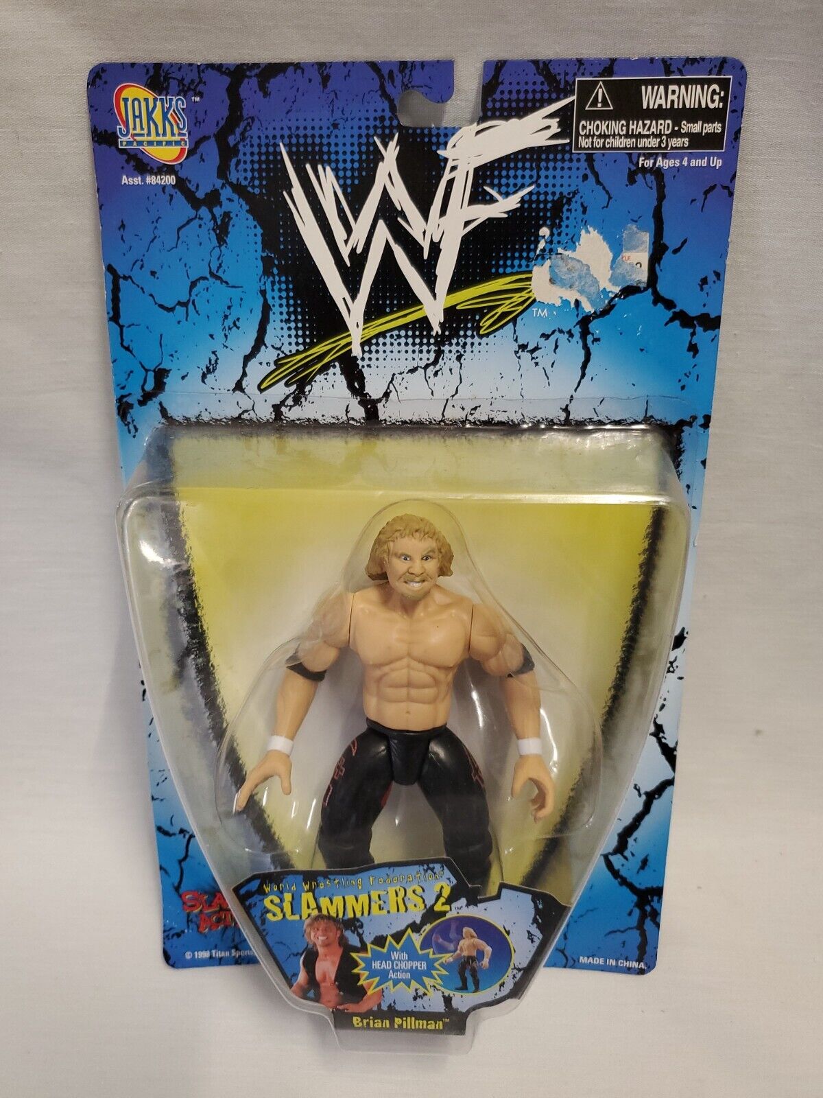 VINTAGE SEALED 1998 WWF Slammers Brian Pillman Action Figure