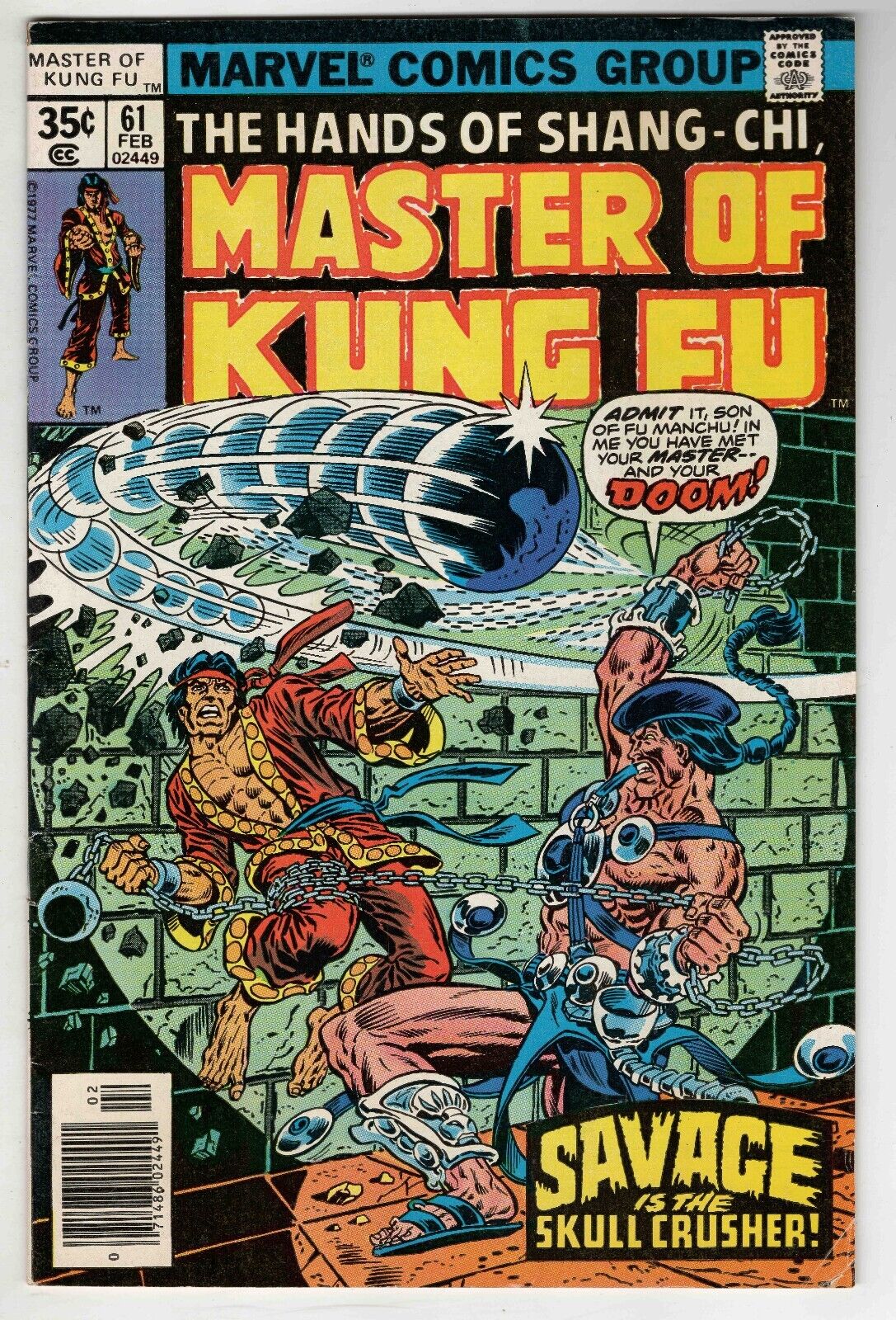 Master of Kung Fu #61 VINTAGE 1978 Marvel Comics Shang Chi