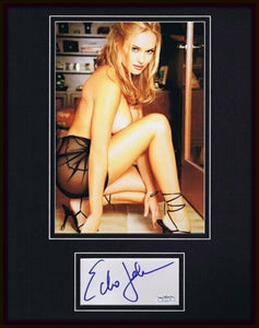 Echo Johnson Signed Framed 11x14 Photo Display JSA 