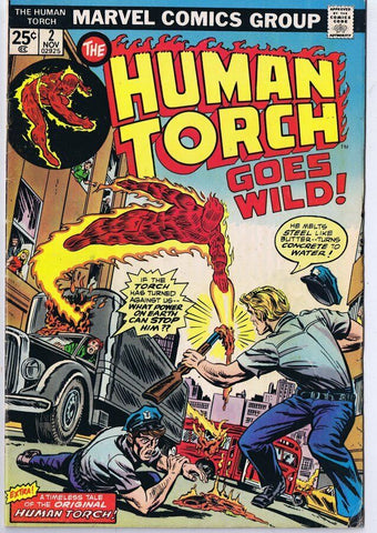 Human Torch #2 ORIGINAL Vintage 1974 Marvel Comics  