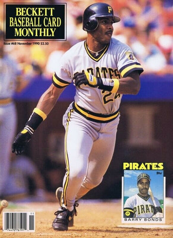 ORIGINAL Vintage 1990 Beckett Baseball Card Magazine #68 Barry Bonds