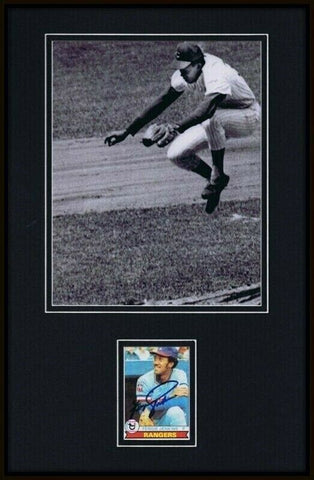 Ferguson Fergie Jenkins Signed Framed 11x17 Photo Display Cubs Jumping