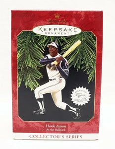 1997 Hallmark Keepsake Christmas Ornament Dickens Hank Aaron Braves