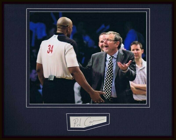 P.J. PJ Carlesimo Signed Framed 11x14 Photo Display Seton Hall Blazers Warriors