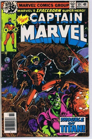 Captain Marvel #59 ORIGINAL Vintage 1978 Marvel Comics 