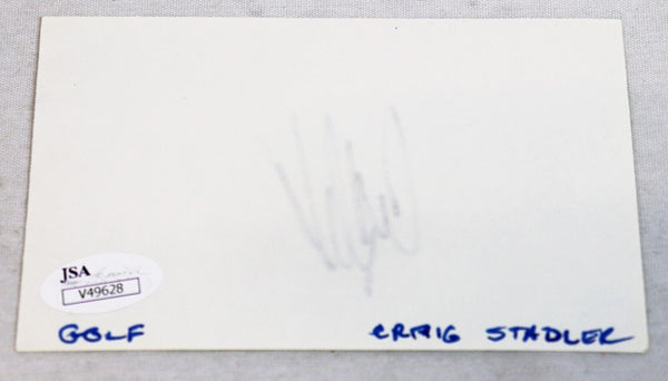 Craig Stadler Signed 3x5 Index Card JSA