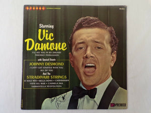 Vic Damone Signed Vinyl Record Album JSA 