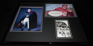 Frank Gifford Signed Framed 16x20 Photo Set Giants USC