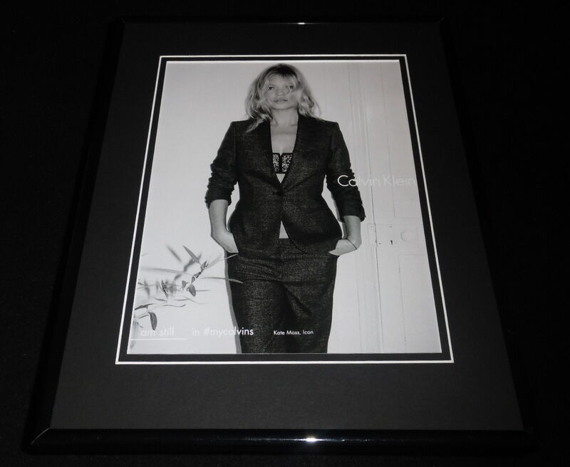 Kate Moss 2016 Calvin Klein 11x14 Framed ORIGINAL Advertisement B