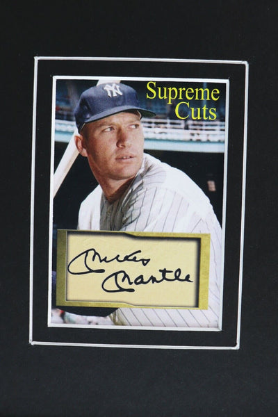 Mickey Mantle Facsimile Signed Framed 16x20 NY Yankees Photo Display