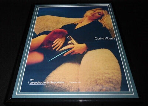 Kate Moss 2016 Calvin Klein 11x14 Framed ORIGINAL Advertisement 