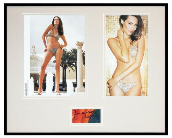 Fernanda Tavares Signed Framed 16x20 Bikini Photo Set