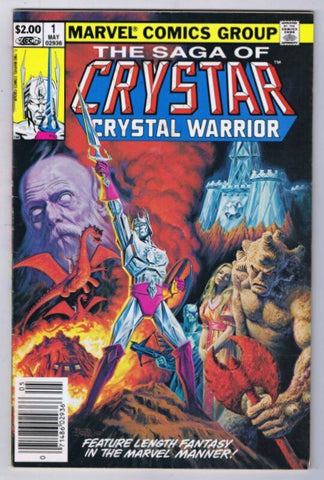 Saga of Crystar #1 ORIGINAL Vintage 1983 Marvel Comics Newsstand