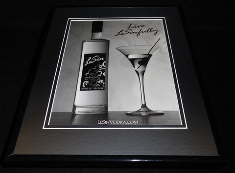 2010 Lesin Vodka Framed 11x14 Vintage Advertisement