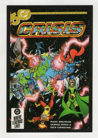 Crisis on Infinite Earths #1 4x5" Cover Postcard 2010 DC Comics