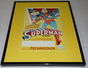 Superman is Here Framed 11x14 Repro Poster Display 