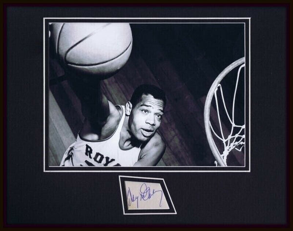 Wayne Embry Signed Framed 11x14 Photo Display Royals Celtics Miami OH