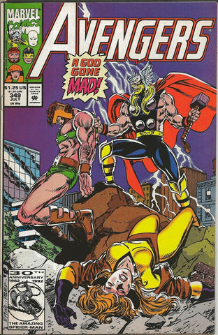 Avengers #349 ORIGINAL Vintage 1992 Marvel Comics 