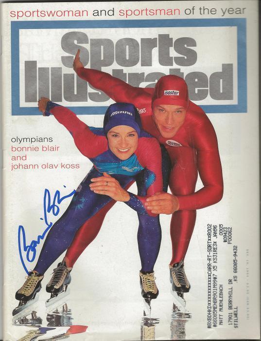 Bonnie Blair Signed December 19 1994 Sports Illustrated Full Magazine B