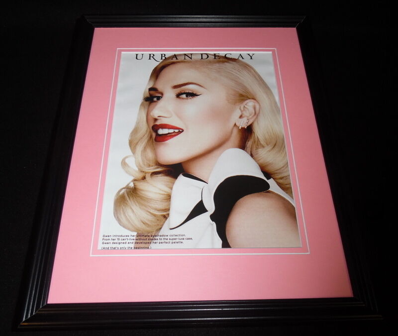 Gwen Stefani 2015 Urban Decay 11x14 Framed ORIGINAL Advertisement No Doubt B